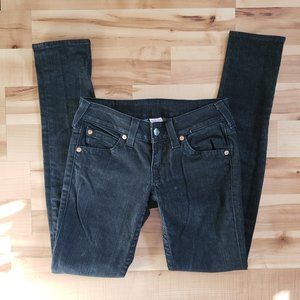 True Religion Black Skinny Jeans Size 28